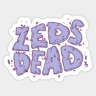 Zeds Dead Merch Zeds Dead Logo Sticker